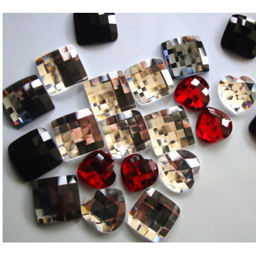 Flat Back Mirror Glass Beads